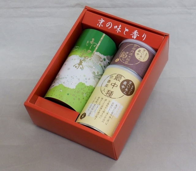 お手作りもなかと宇治茶セット